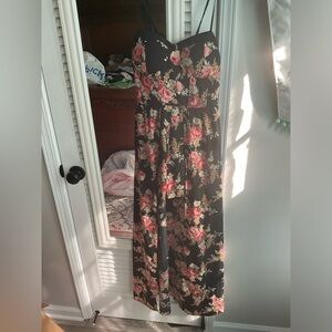 Floral Long Romper
